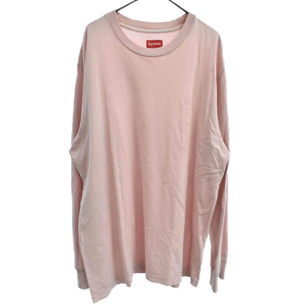 シュプリーム (SUPREME) サイドエンボスロゴクルーネックロンTシャツ