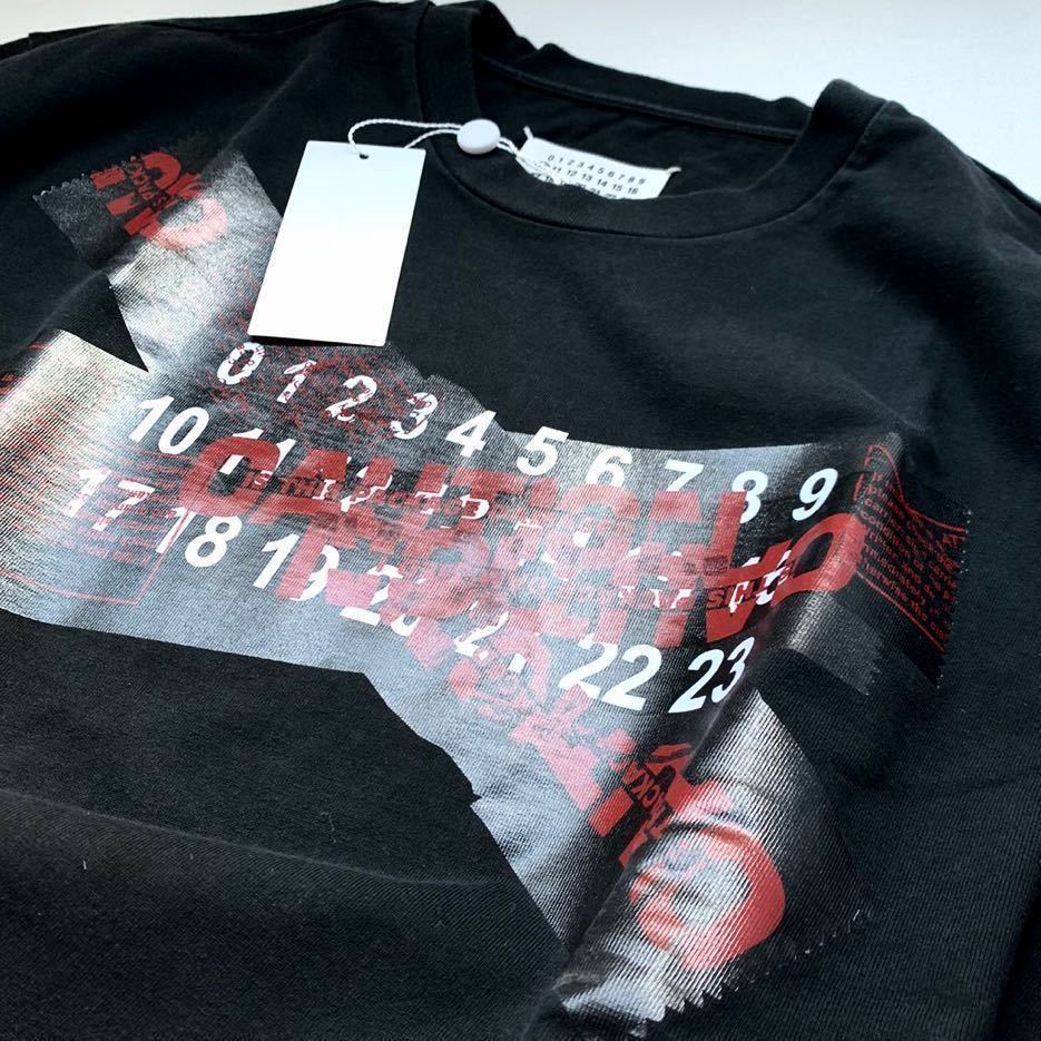 HOT，送料無料 46 2019AW メゾン マルジェラ Caution ロゴ 厚地 Tシャツ 定5.39万 メンズ オーバーサイズ 黒 ブラック Maison Margiela(半袖Tシャツ)｜売買されたオークション情報、yahooの商品情報をアーカイブ公開 - 男性用