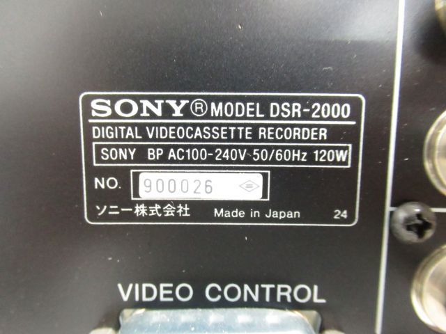 SONY 業務用DVCAMレコーダー DSR-2000 ソニー ◇ 5C456-9 ,名 【公式通販】