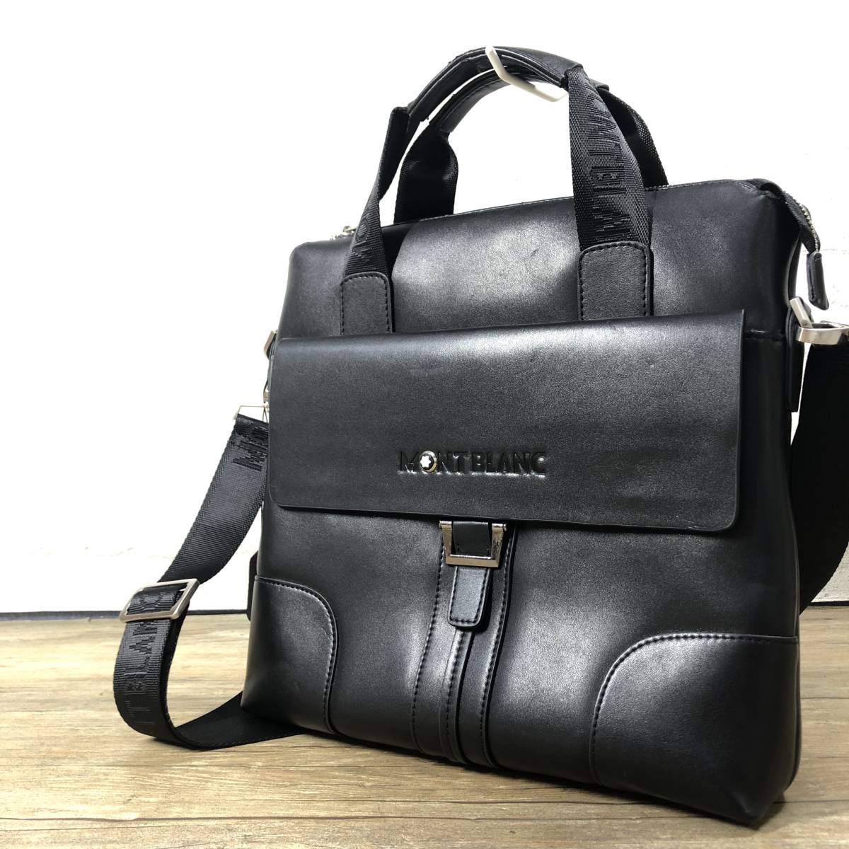 MONTBLANC モンブラン 2way レザー - ビジネスバッグ レザービジネス 