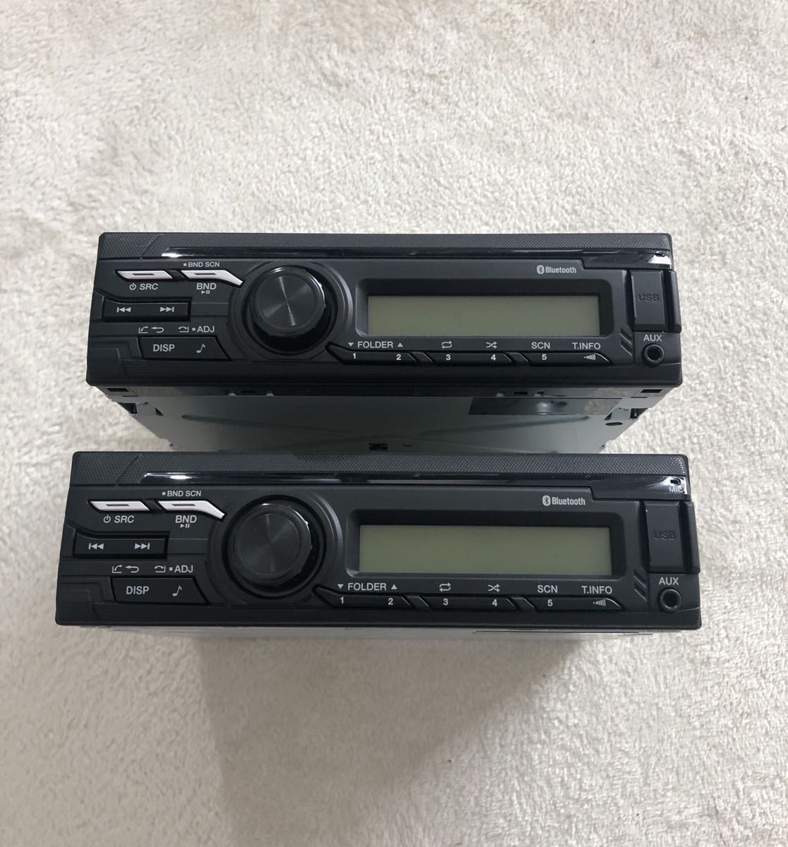 【新車外し】日野 HINO 純正Bluetooth オーディオ 新車外し】2個セット 日野 HINO 純正 オーディオ USB AUX AM/FM ラジオ