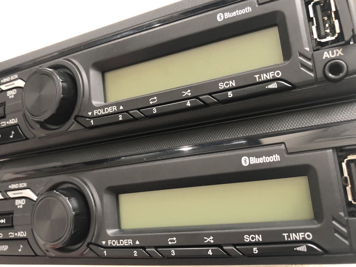 新車外し】2個セット 日野 HINO 純正 オーディオ USB AUX AM/FM ラジオ