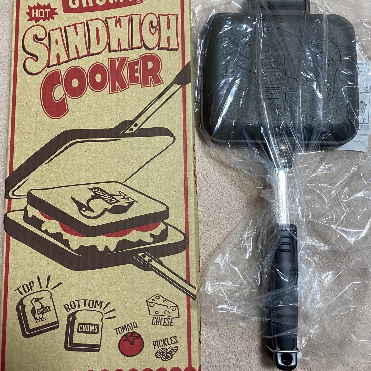  チャムス ホットサンドウィッチクッカー キャンプ バーベキューCHUMS(クッカー)｜売買されたオークション情報、yahooの商品情報をアーカイブ公開 - オークファン クッカー