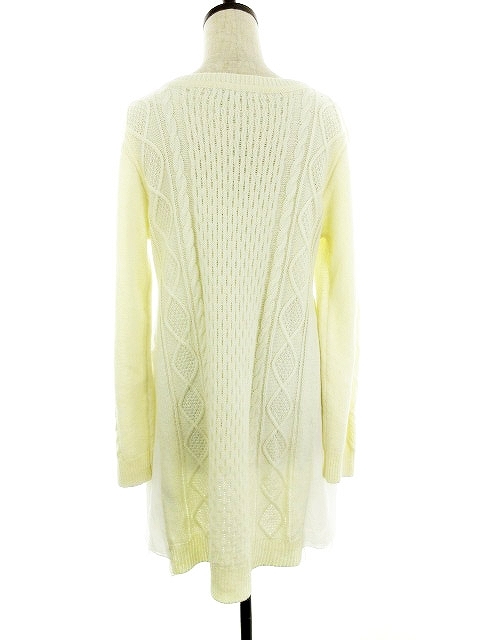 マーキュリーデュオ Mercuryduo ワンピース ミニ 長袖 切替 ニット F 白 ホワイト M2 レディース ワンピース 売買されたオークション情報 Yahooの商品情報をアーカイブ公開 オークファン Aucfan Com