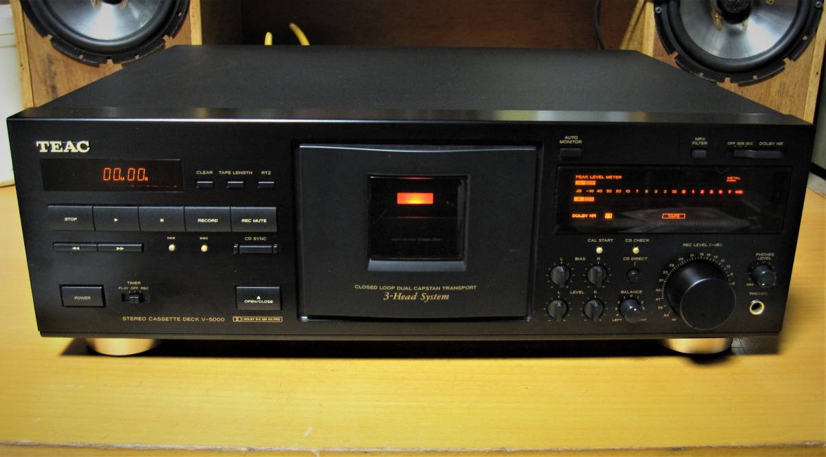 n*i様 【ジャンク品】TEAC ステレオカセットデッキ V-5000 本体 TEAC ティアック V-5000 ジャンク TEAC V-5000