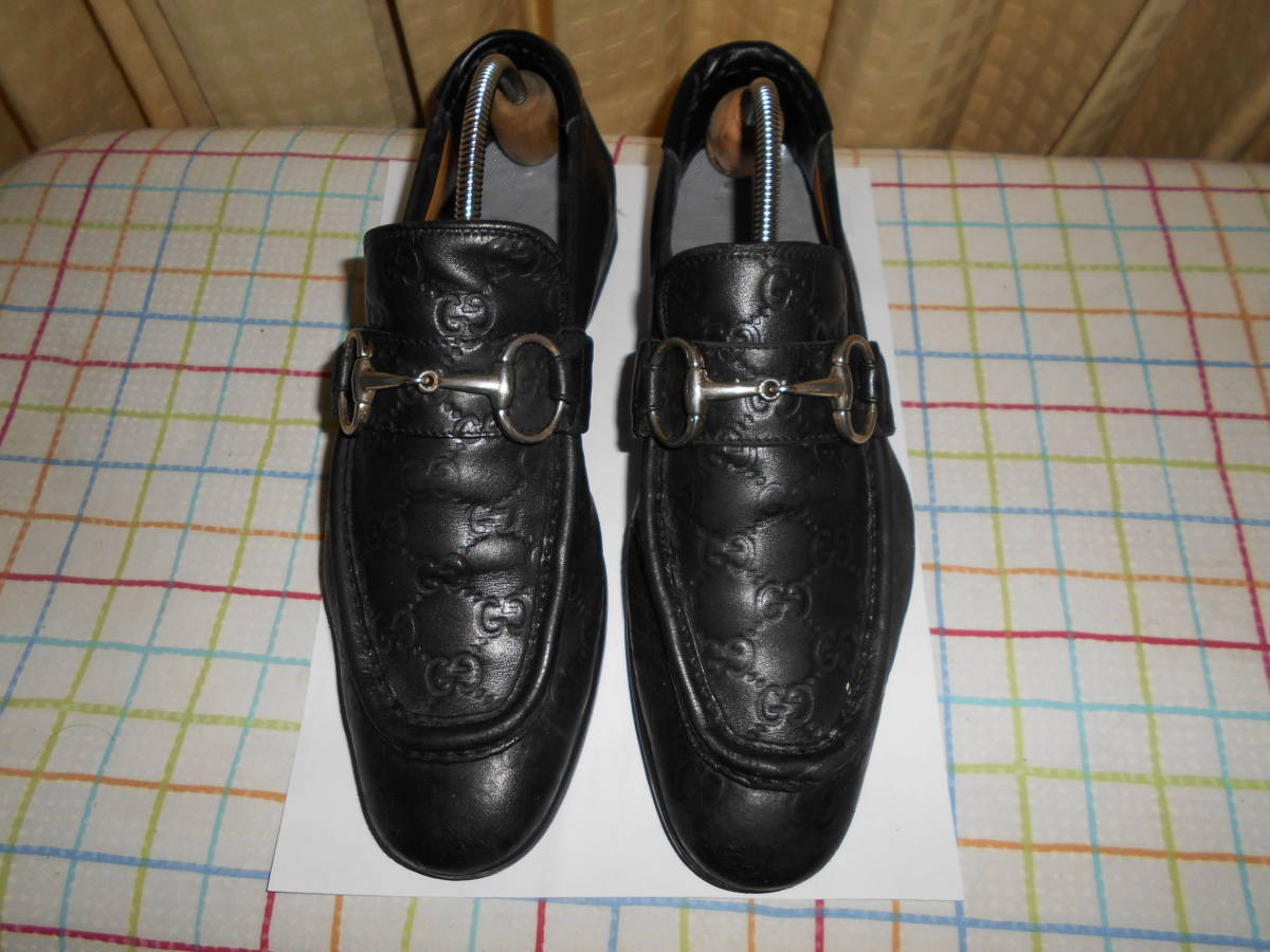グッチ (GUCCI)イタリア製 ビットローファー黒 サイズ39.5(24.5センチ