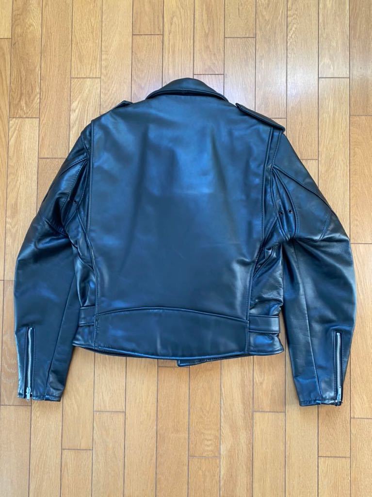 USA製 ショット 699 本革 ダブル ライダースジャケット 38 Dポケット