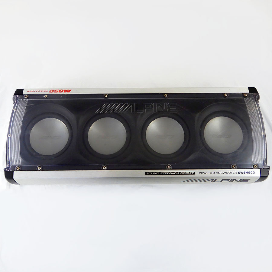 ALPINE/アルパイン◇ボックス型 パワード サブウーファー アンプ内蔵