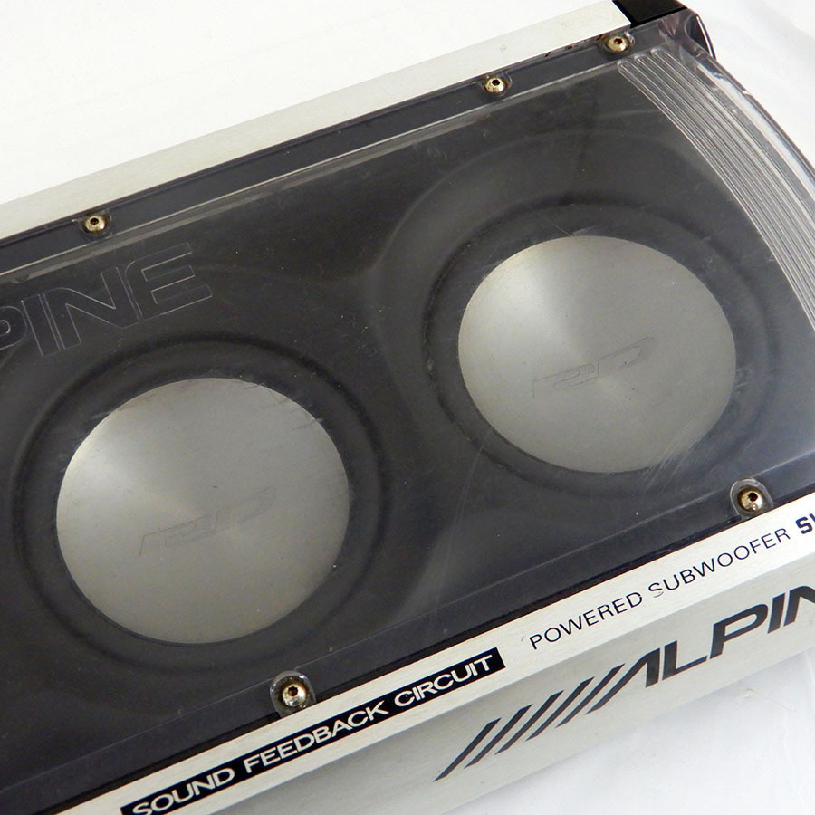 ALPINE/アルパイン◇ボックス型 パワード サブウーファー アンプ内蔵