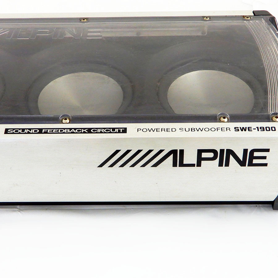 ALPINE/アルパイン◇ボックス型 パワード サブウーファー アンプ内蔵