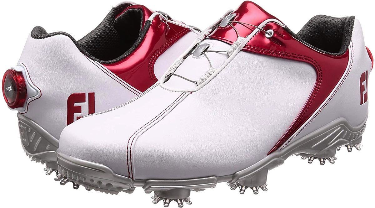 【爆買い，正規品】 フットジョイ FootJoy ゴルフシューズ ホワイト レッド 24.5cm(24.5cm)｜売買されたオークション情報、yahooの商品情報をアーカイブ公開 - オークファン 24.5cm