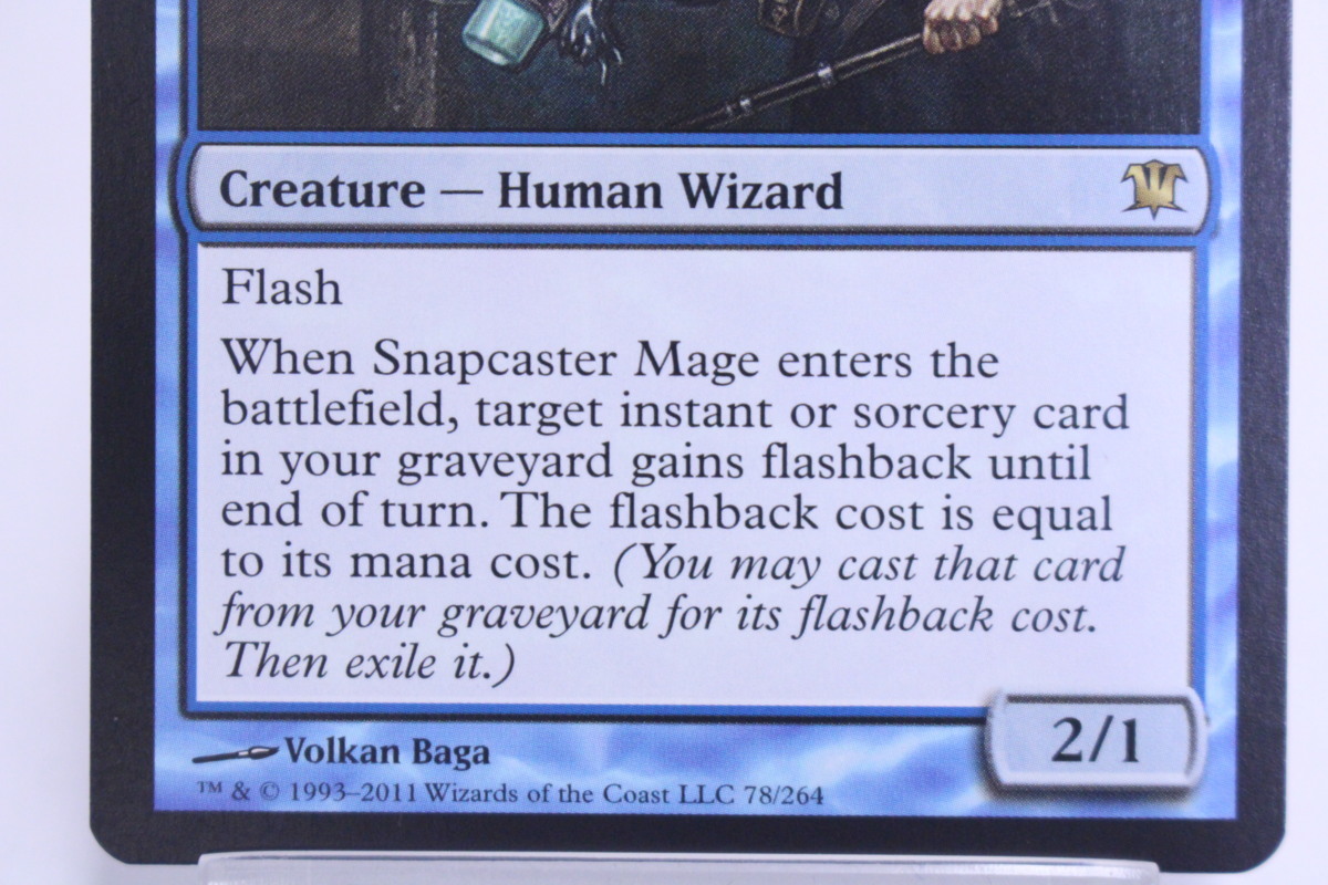MTG 078/264 R 青 瞬唱の魔道士/Snapcaster Mage (ISD/英語) ∫U8401