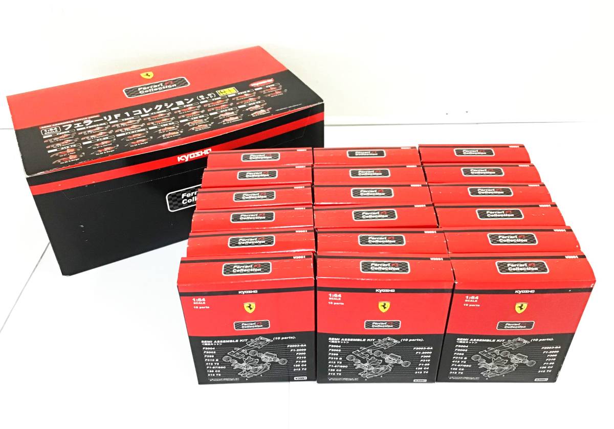 3393■未開封 1BOX/18台セット 京商 1：64 フェラーリ F1コレクション ミニカー KYOSHO