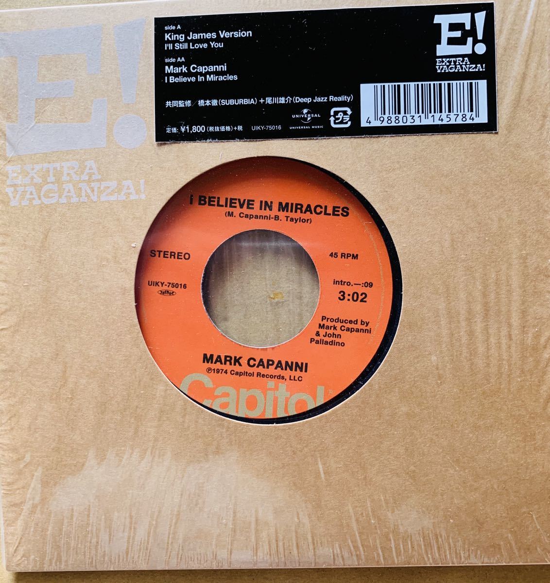 MARK CAPANNI/I BELIEVE IN MIRACLES/45レコード I Believe In