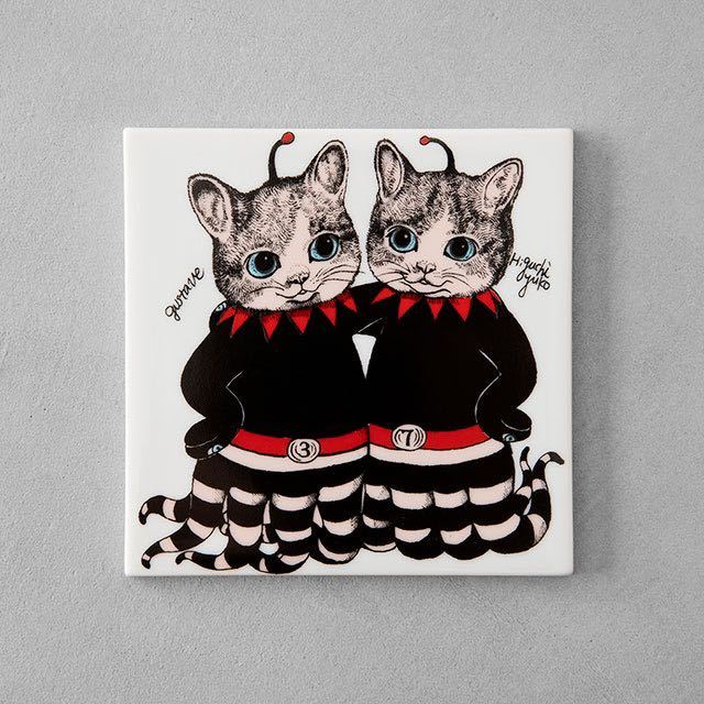 新品未開封◇ヒグチユウコ 陶板 GUSTAVE NO.3＆NO.7 ◇ボリス雑貨店