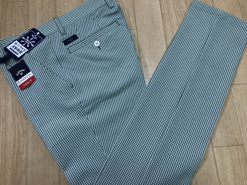 大得価，正規品 Callaway キャロウェイ ストレッチ サッカーギンガムテーパードパンツ 241-9120513 カーキ ９０(90cm～)｜売買されたオークション情報、yahooの商品情報をアーカイブ公開 - オークファン パンツ、スラックス