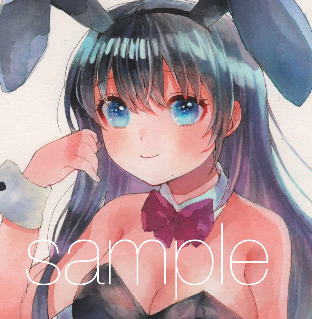 手描きイラスト バニーガール - オリジナル 同人 手描きイラスト