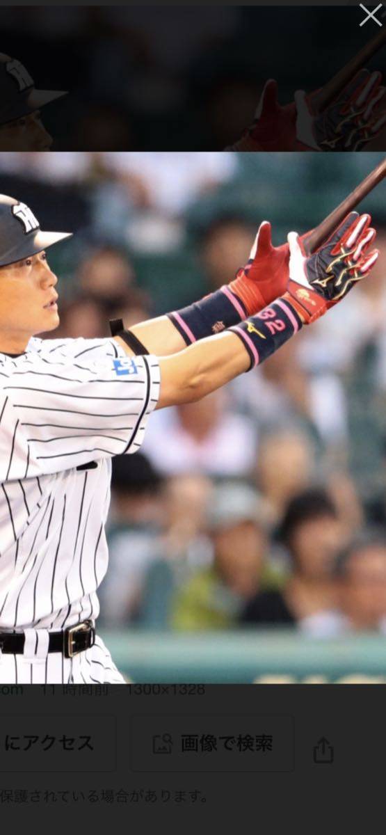 阪神タイガース 新井良太 実使用直筆サイン入りバッティンググローブ