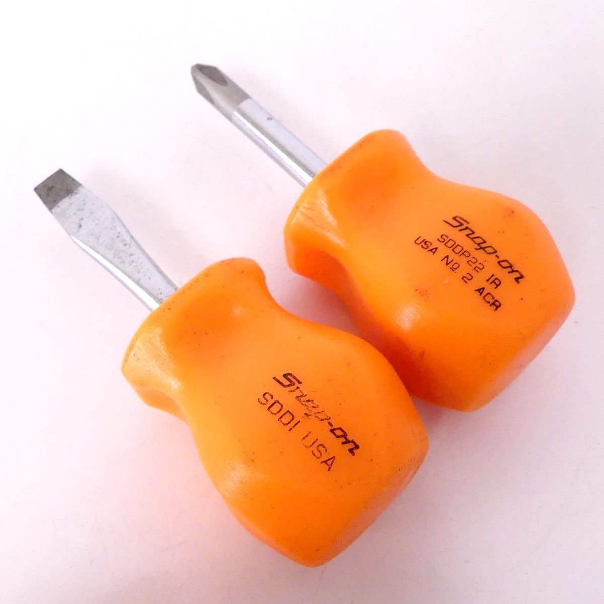 【激安大特価，本物保証】 Snap-on スナップオン SDD1＆SDDP2 スタビドライバーセット 旧樹脂グリップ オレンジ 200731152807A2(ドライバーセット)｜売買されたオークション情報、yahooの商品情報をアーカイブ公開 - オークファ ドライバーセット