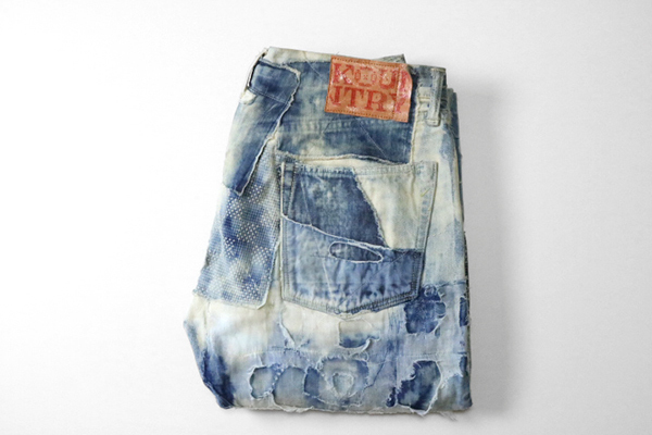 KAPITAL KOUNTRY ◇IDG 刺し子BORO 5P デニムパンツ インディゴ サイズ