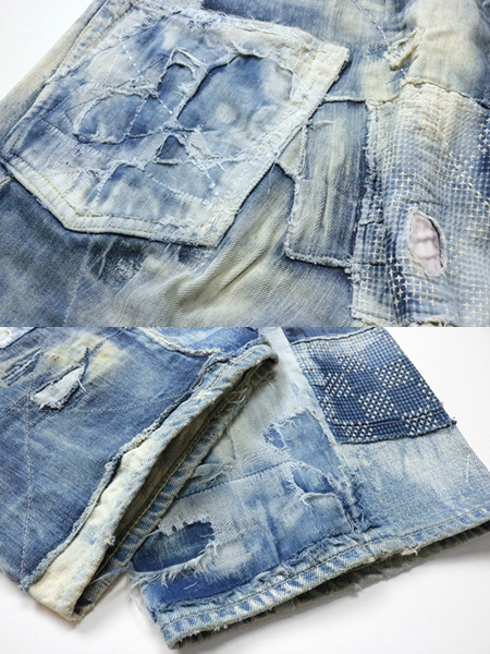 KAPITAL KOUNTRY ◇IDG 刺し子BORO 5P デニムパンツ インディゴ サイズ
