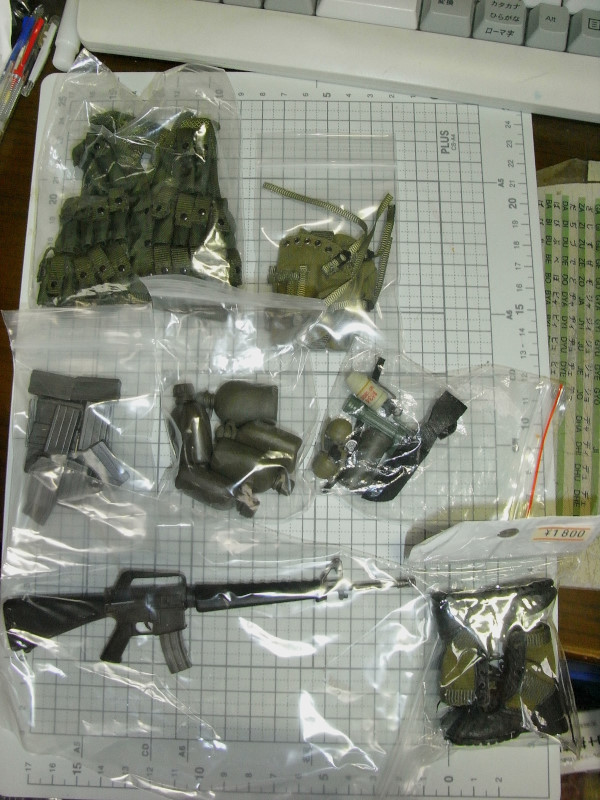 正規取扱協力店 1/6フィギュア用 ナム戦米軍装備パーツセット 正規取扱協力店 1/6フィギュア用 ナム戦米軍装備パーツセット