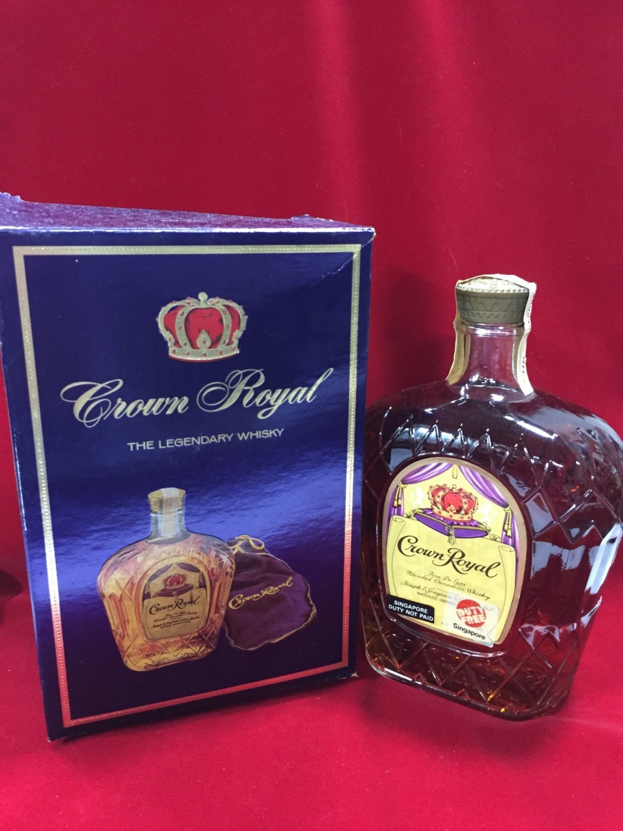 酒 希少、Crown Royalカナディアン.ウイスキー2本セット専用箱袋付