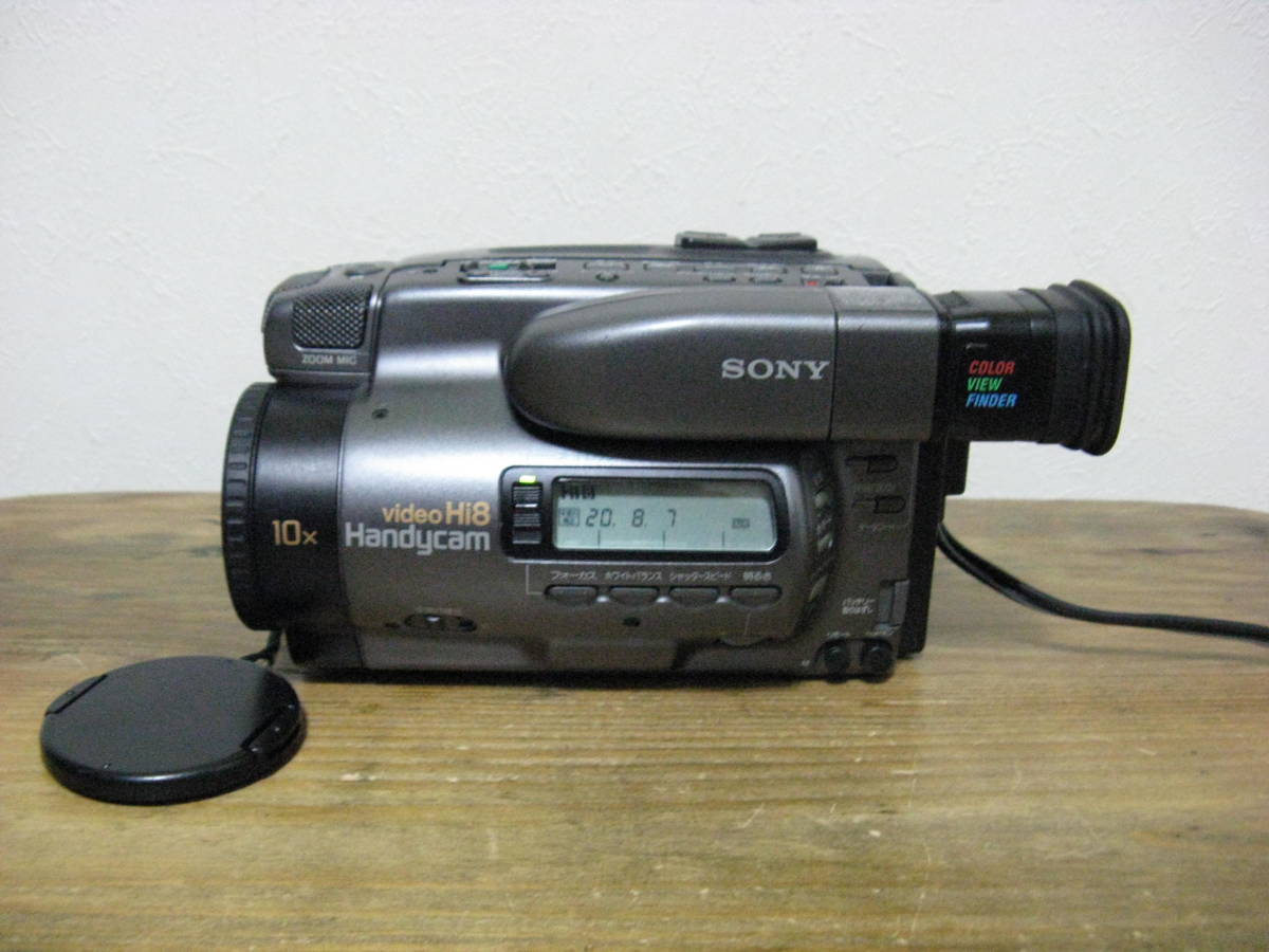 テープ再生・撮影OK！☆SONYのHi8⁄8ミリビデオカメラ⁄CCD-TR850 Video8