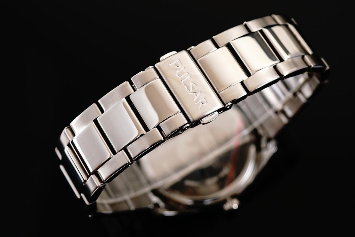 1円×3本 米国直輸入品 元HAMILTONブランド 日本未発売model SEIKO セイコー PULSAR パルサー 腕時計 美しすぎるBLUEブルー 50m防水 5気圧_3