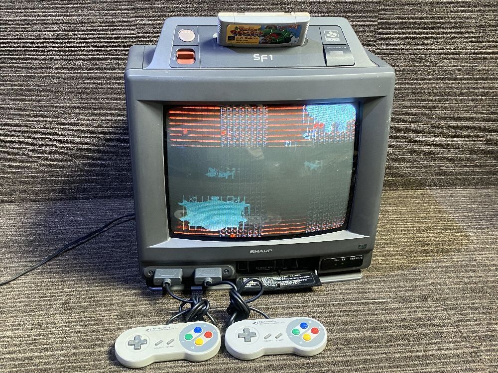 □□ 希少 SHARP スーパーファミコン内蔵テレビ 14G-SF1
