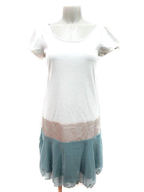 ミニマム Minimum Minimum ワンピース フレア ひざ丈 切替 フレンチスリーブ M 白 ホワイト Au レディース ワンピース 売買されたオークション情報 Yahooの商品情報をアーカイブ公開 オークファン Aucfan Com