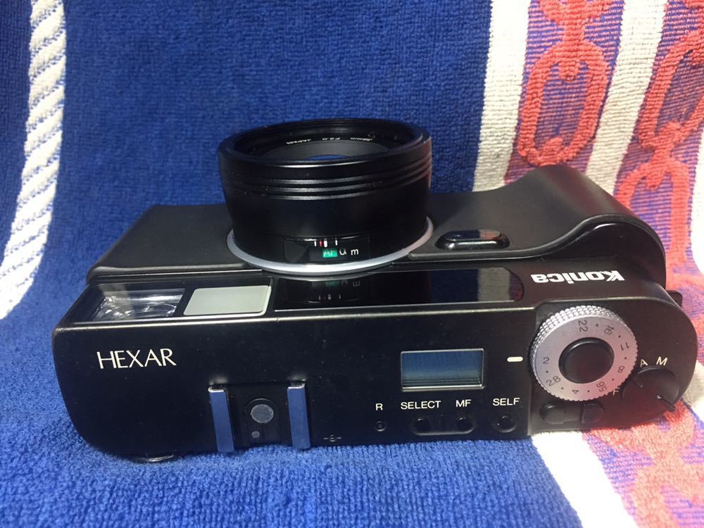 ☆綺麗☆Konica HEXAR Black コニカ コンパクトフィルムカメラ 中古