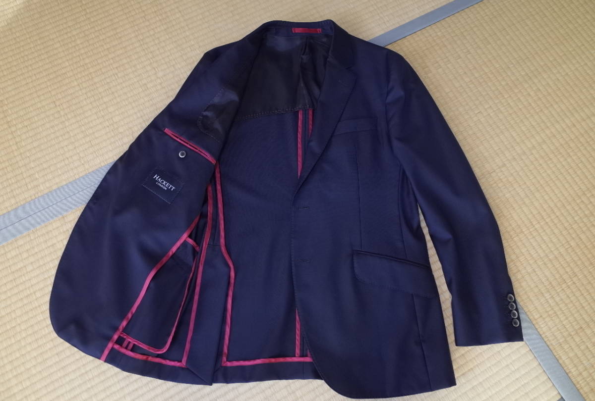 HACKETT ウール LONDON テーラードジャケット ネイビー ハケット 