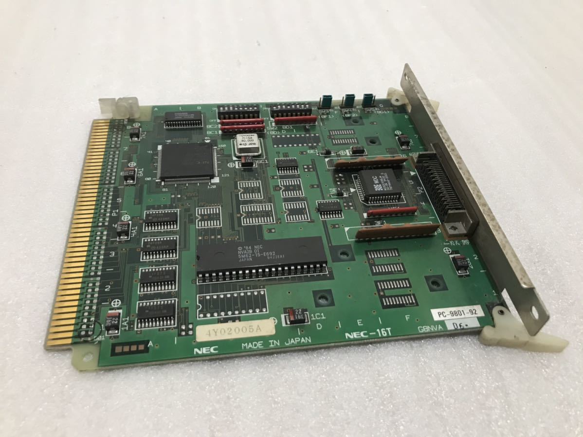 中古》NEC PC-9801-92 SCSIボード NEC-16T G8NVA D6 PC98 カード 日本