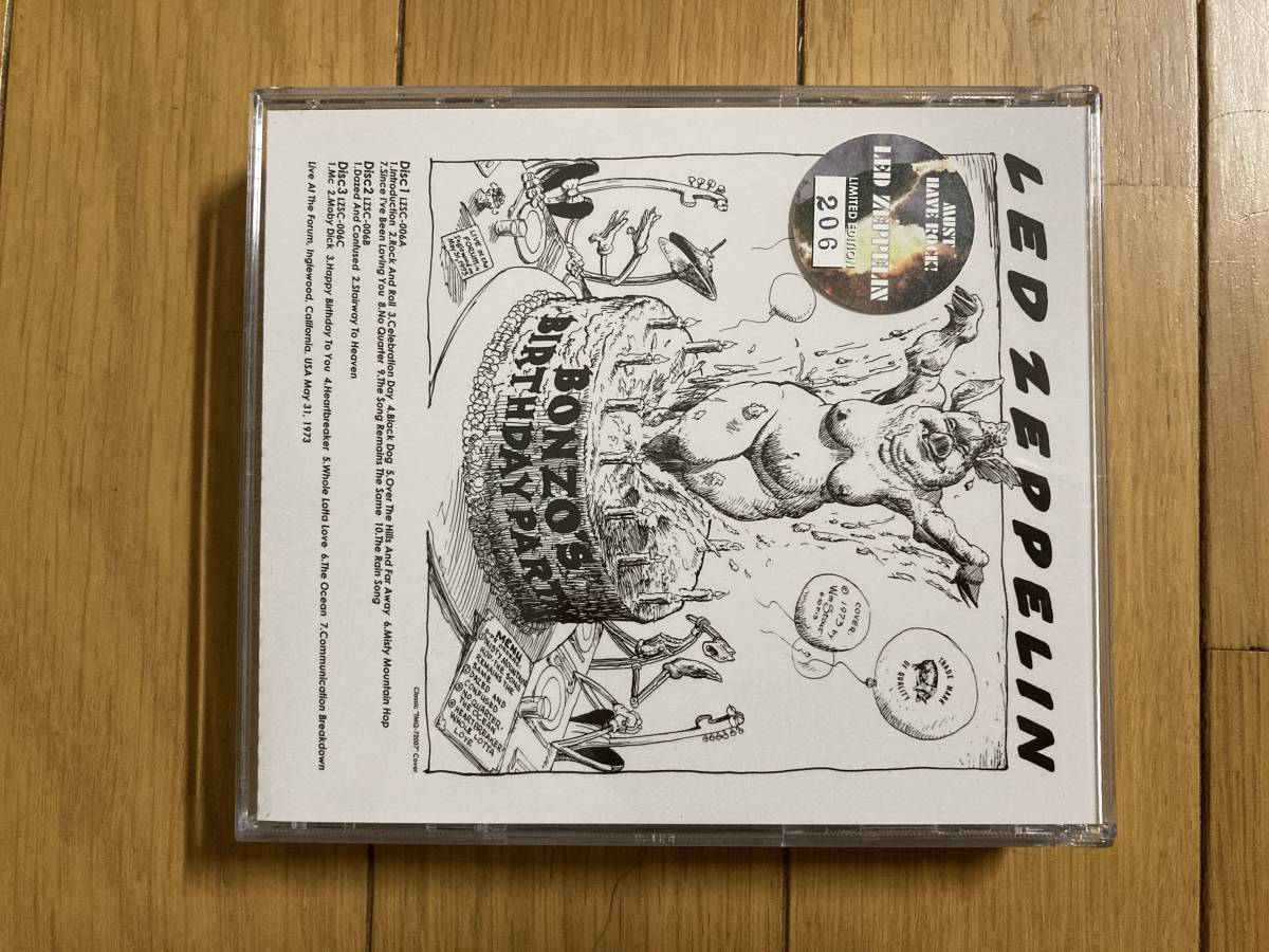 Birthday Party Bonzo's Led レッド・ツェッペリンBonzo's 超限定
