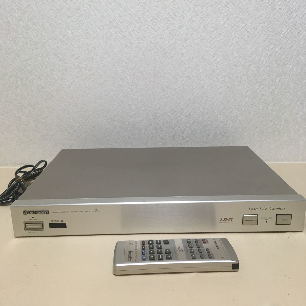 パイオニア LG-1 LD レーザーディスクグラフィックデコーダー + リモコン パイオニア LG-1 LD レーザーディスク グラフィックスデコーダー