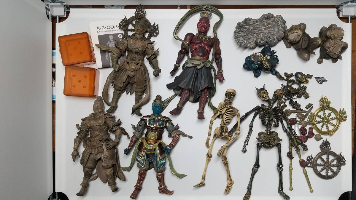 激安大特価，新作登場 仏像シリーズ 金剛力士 阿形/多聞天/広目天 木調版/増長天 木調版/骸骨 2色/リボルテックタケヤ/海洋堂/ジャンク まとめて(フィギュア)｜売買されたオークション情報、yahooの商品情報をアー その他