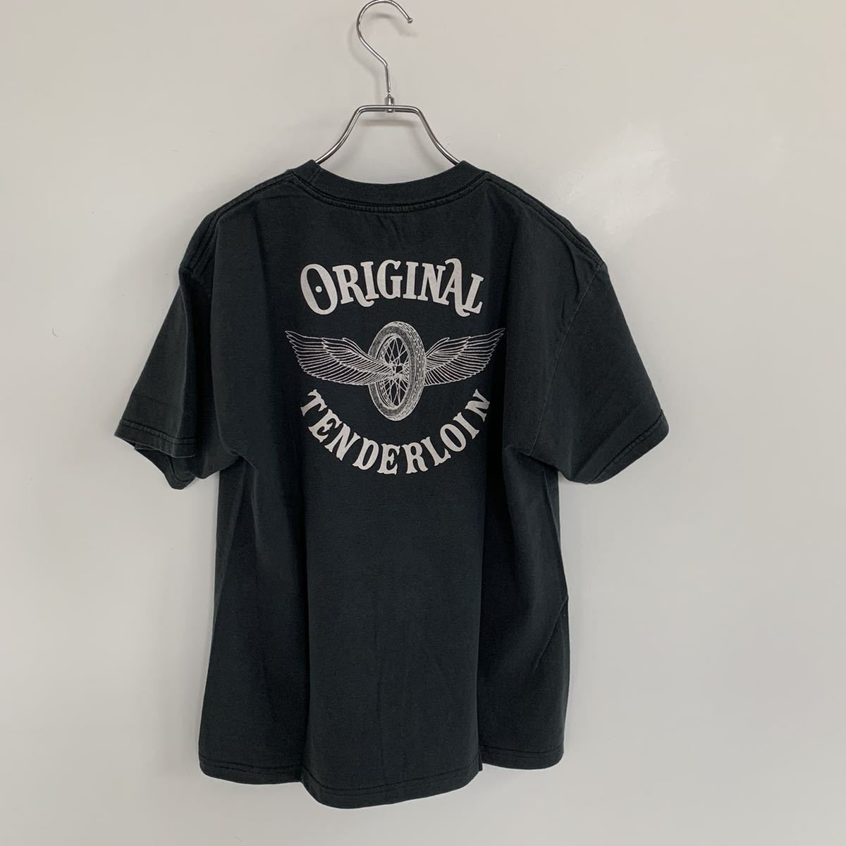 TENDERLOIN テンダーロイン M ブラック プリントTシャツ 半袖 新品 