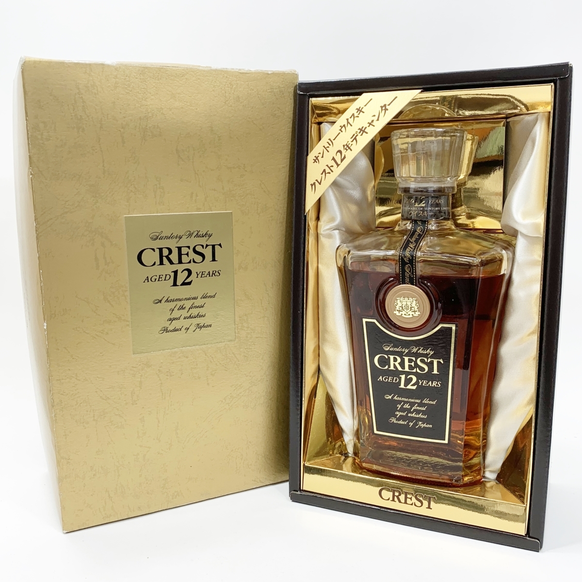s-139 未開栓　サントリーウイスキー Crest 12年 カミュ　大量セット 人気定番，豊富な Suntory CREST 12年 サントリー クレスト 700ml 43