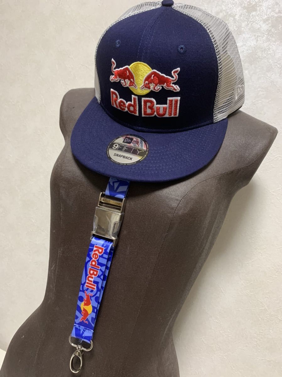 安い，新品 非売品 ストラップ付き Red Bull レッドブル アスリート支給品 帽子 ニューエラ メッシュキャップ スナップバッグ 白&times;紺(ニューエラ)｜売買されたオークション情報、yahooの商品情報をアー ニューエラ