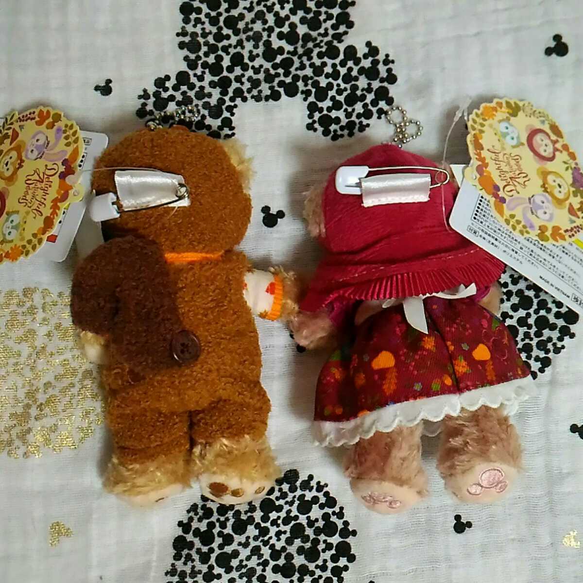 ダッフィー シェリーメイ ぬいぐるみバッジ 秋のぼうけん ディズニー