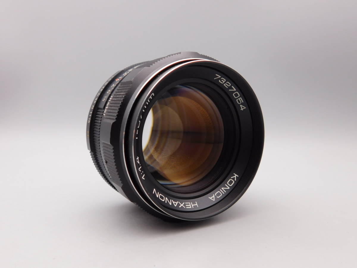 KONICA HEXANON 57mm f1.4 MFカメラレンズ コニカ G324 オールドレンズ