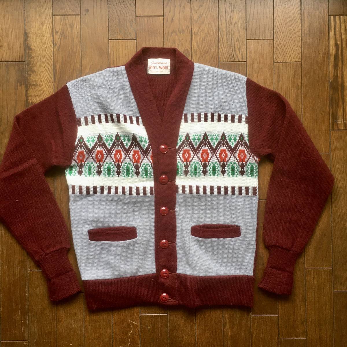 ネイティブ柄 カーディガン 70s PENDLETONペンドルトン ジャガード USA 