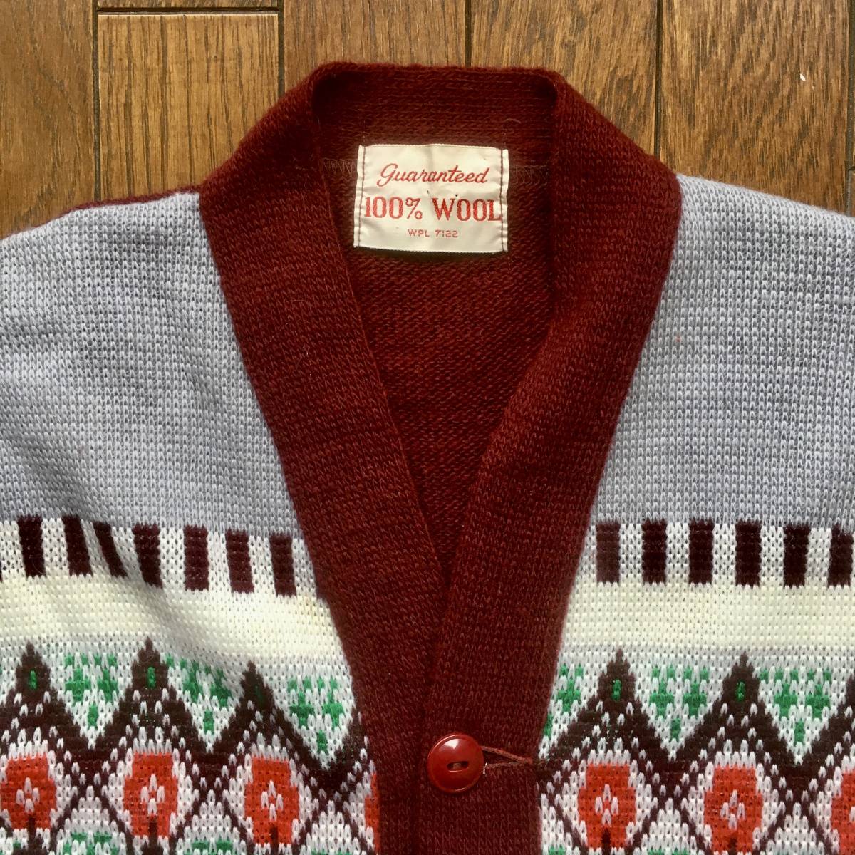 ネイティブ柄 カーディガン 70s PENDLETONペンドルトン ジャガード USA 