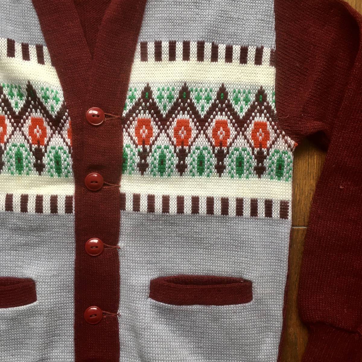 ネイティブ柄 カーディガン 70s PENDLETONペンドルトン ジャガード USA 