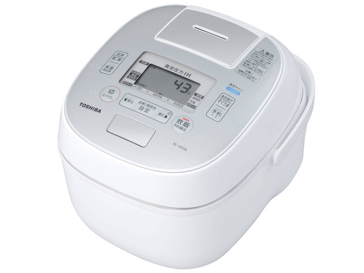 赤字超特価，定番人気 東芝 真空圧力IH RC-10VSN W グランホワイト 5.5合 展示 品1年保証 合わせ炊き 搭載のジャー炊飯器EN(圧力IH)｜売買されたオークション情報、yahooの商品情報をアーカイブ公開 - オークファン 圧力IH