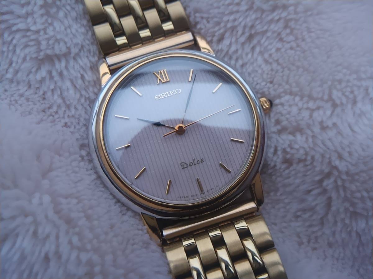 ドルチェ セイコー クオーツ SEIKO 美品セイコー クォーツ5S21-6020 