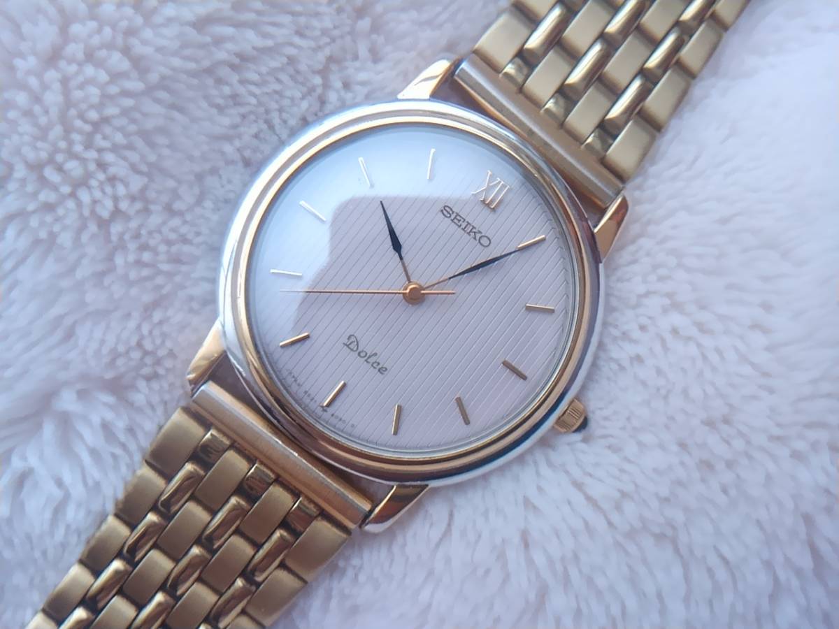 ドルチェ セイコー クオーツ SEIKO 美品セイコー クォーツ5S21-6020 