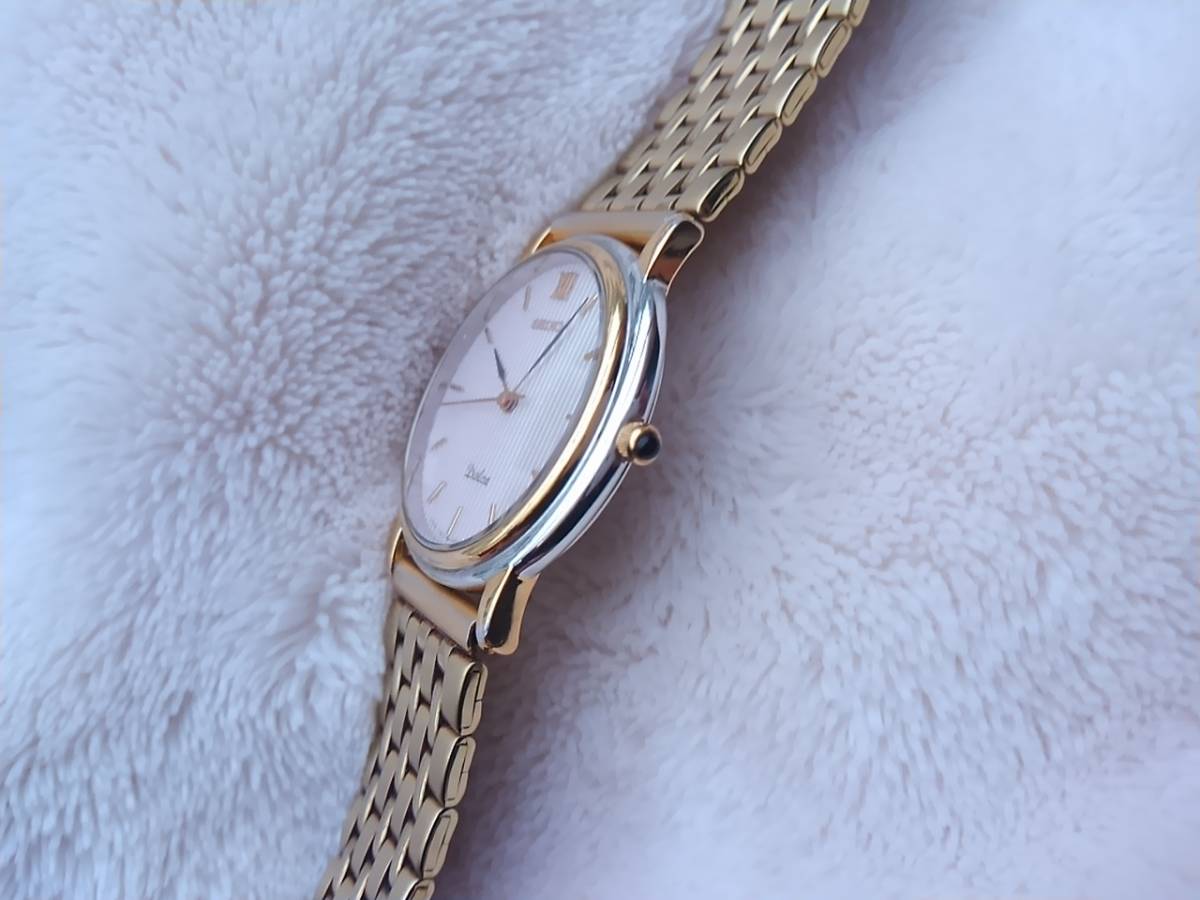 ドルチェ セイコー クオーツ SEIKO 美品セイコー クォーツ5S21-6020 