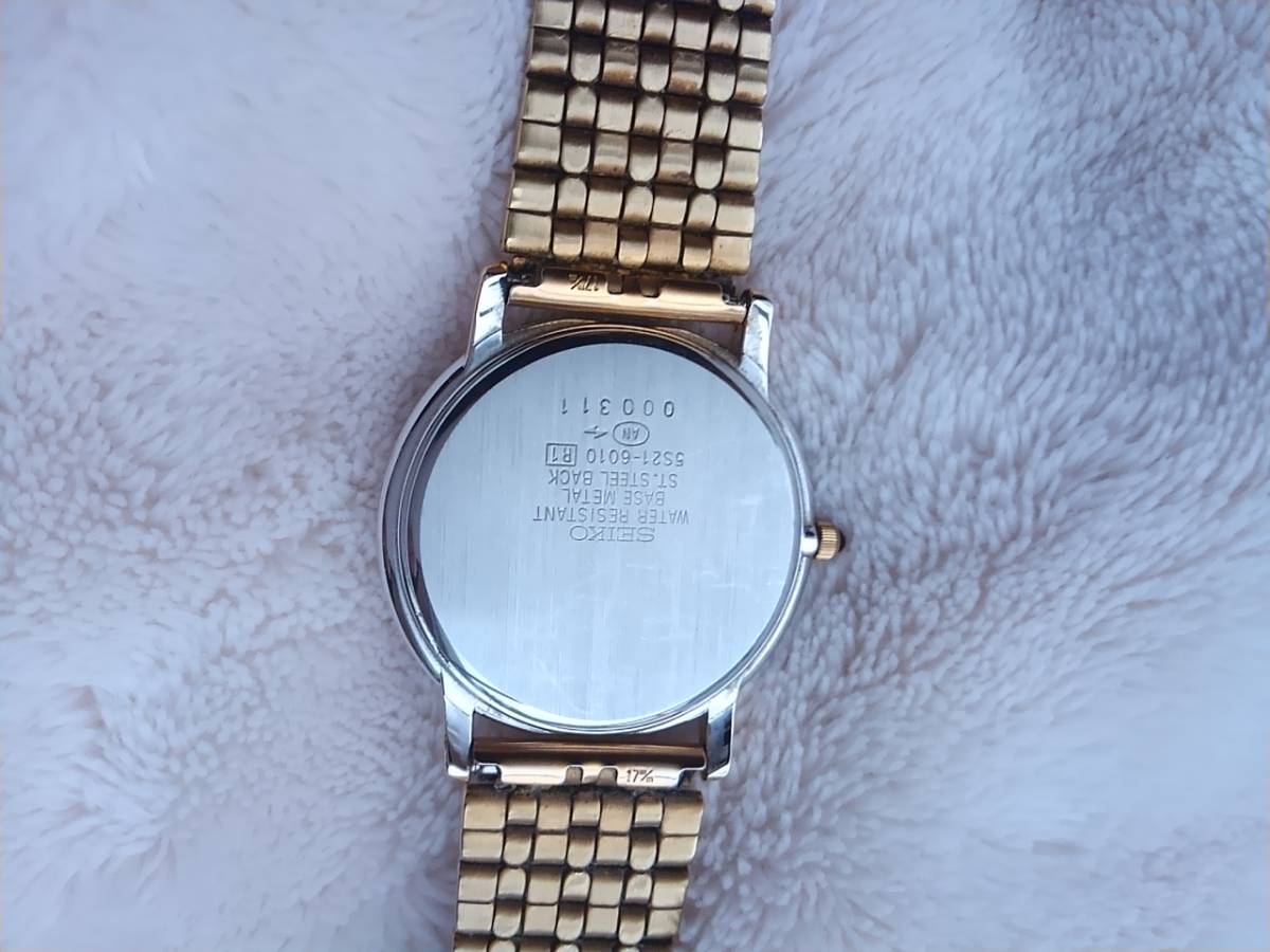 ドルチェ セイコー クオーツ SEIKO 美品セイコー クォーツ5S21-6020 